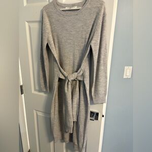 English Factory Light Gray Knit Dress